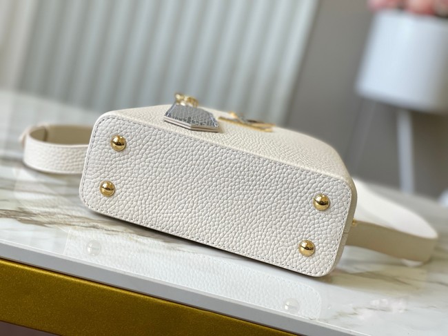 Louis Vuitton Capucines Mini M89369 Cream&gold Snake skin