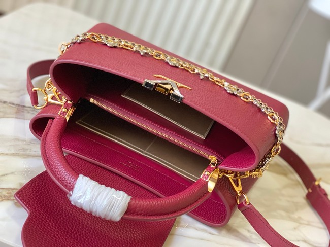 Louis Vuitton Capucines M25089 Grenat Red