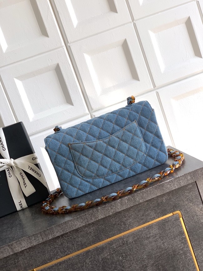 Chanel Flapbag Denim & Gold Metal 1116 Blue