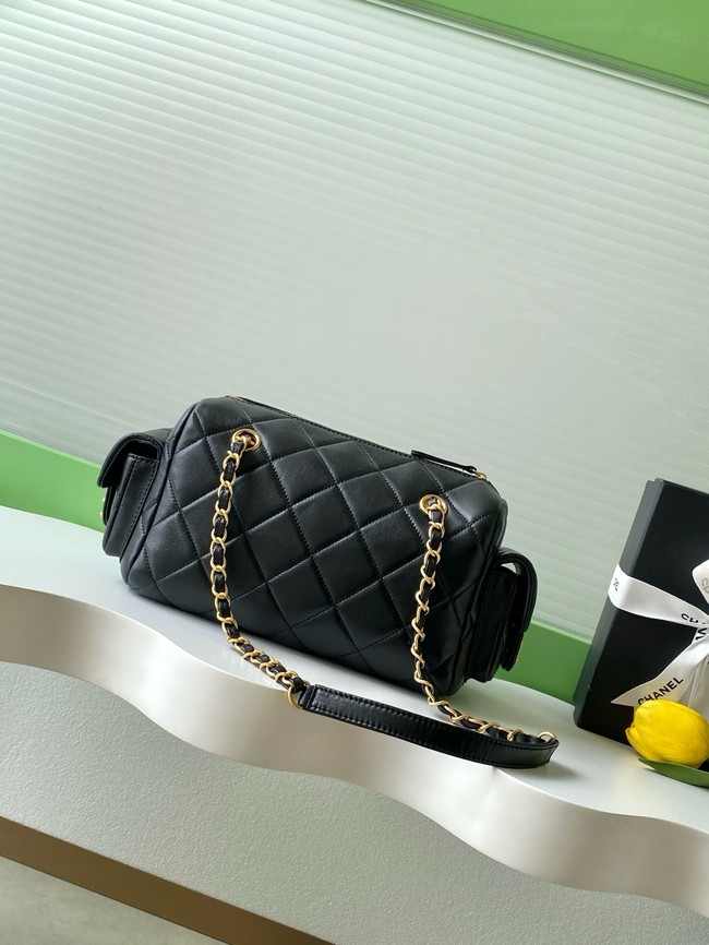 Chanel Lambskin Bowling Bag AS5791 black