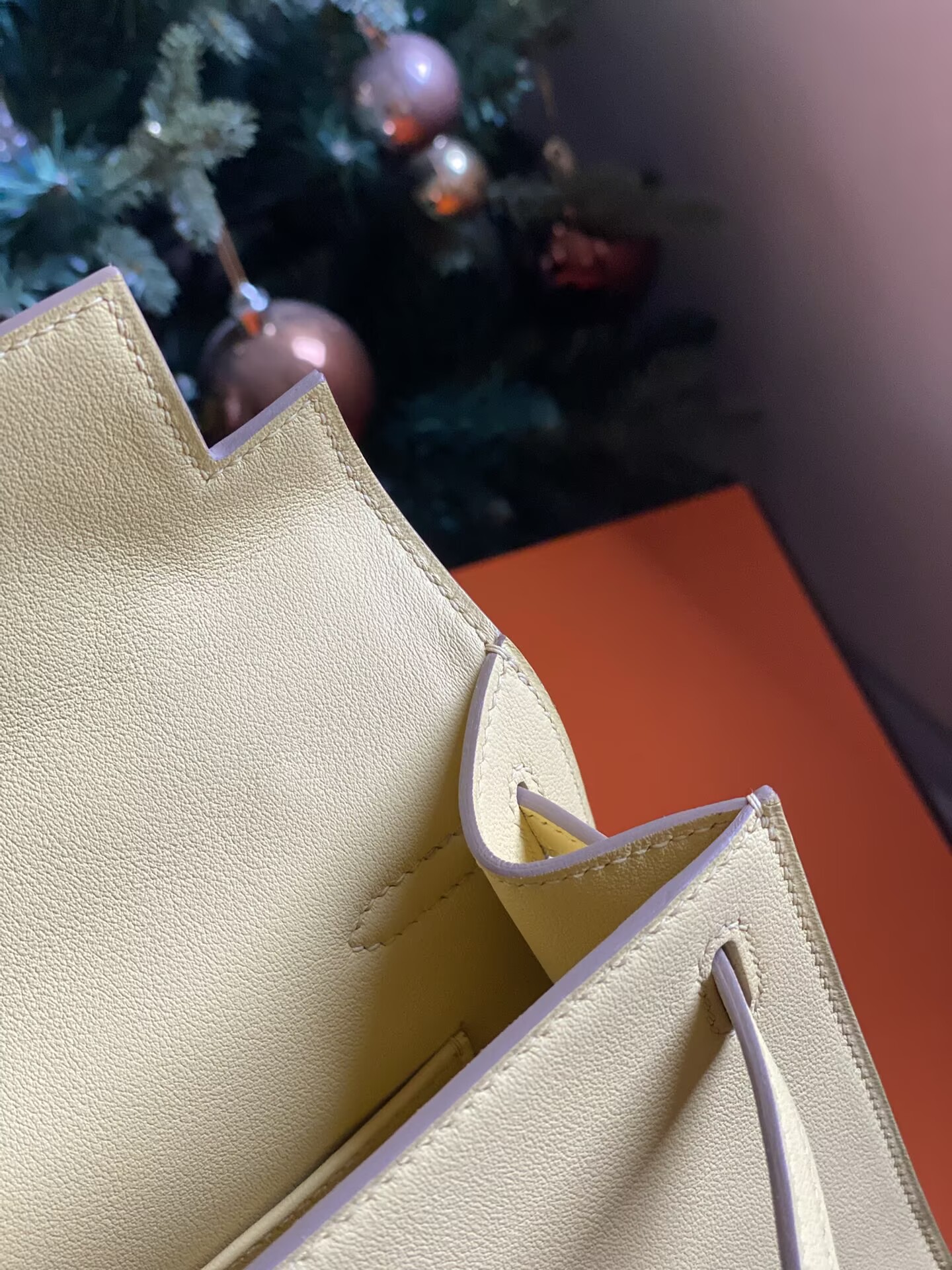 Hermes Original Swift Leather Mini Kelly K22CM H23560 Light yellow