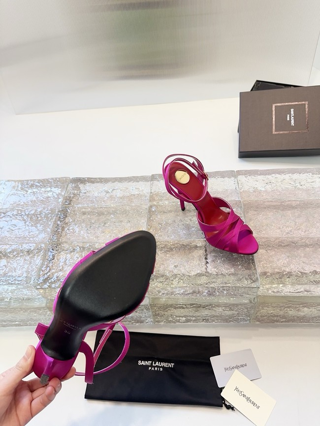 Saint Laurent CHANDELLE sandals in satin crepe 21047-1