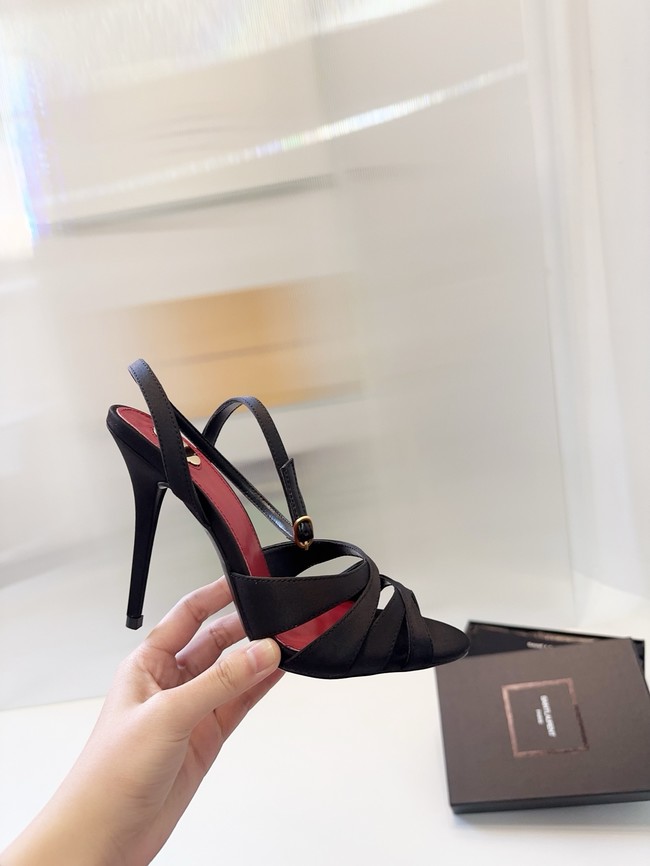 Saint Laurent CHANDELLE sandals in satin crepe Heel 10.5CM 21047-4