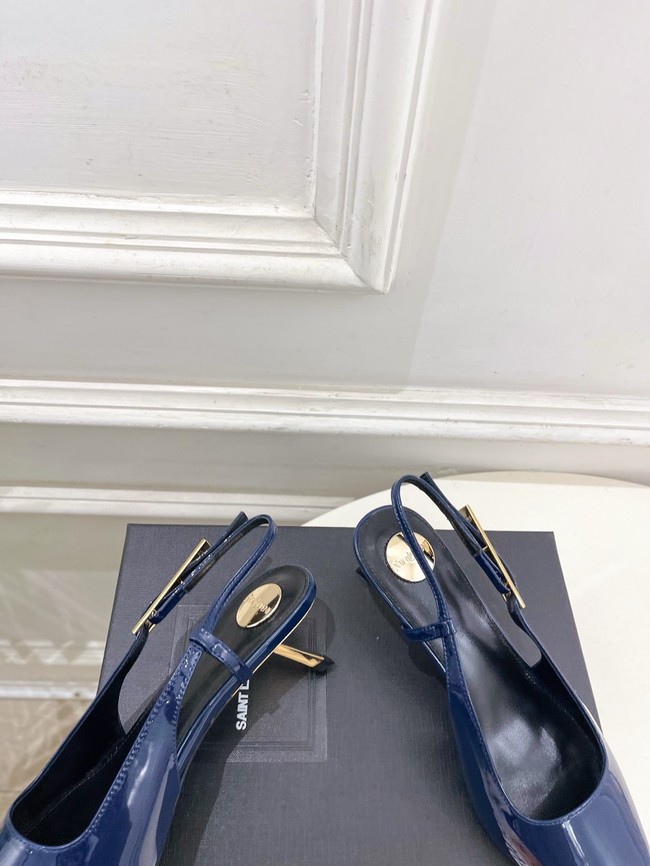 Saint Laurent JEANNE slingback pumps leather 21051-2