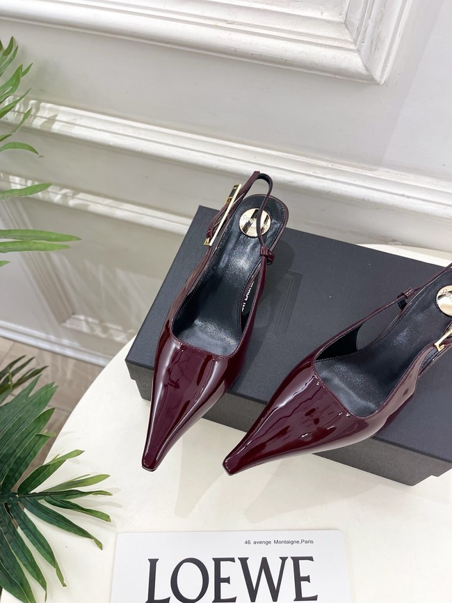 Saint Laurent JEANNE slingback pumps leather 21051-3