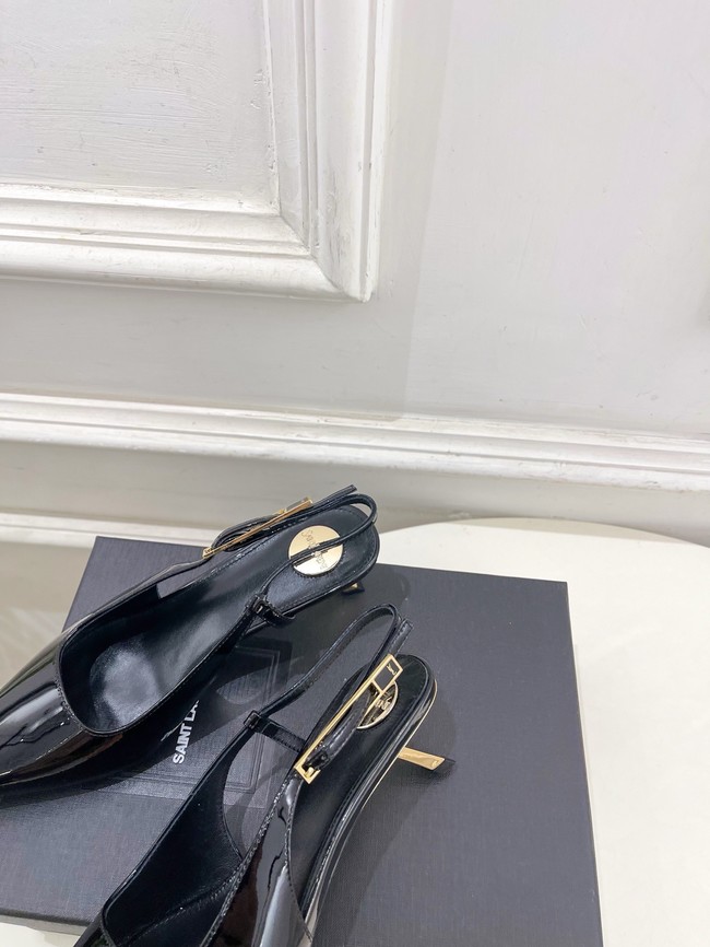 Saint Laurent JEANNE slingback pumps leather 21051-5