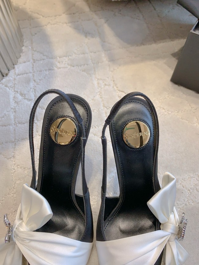 Saint Laurent AMALIA slingback pumps in satin crepe 21072-1