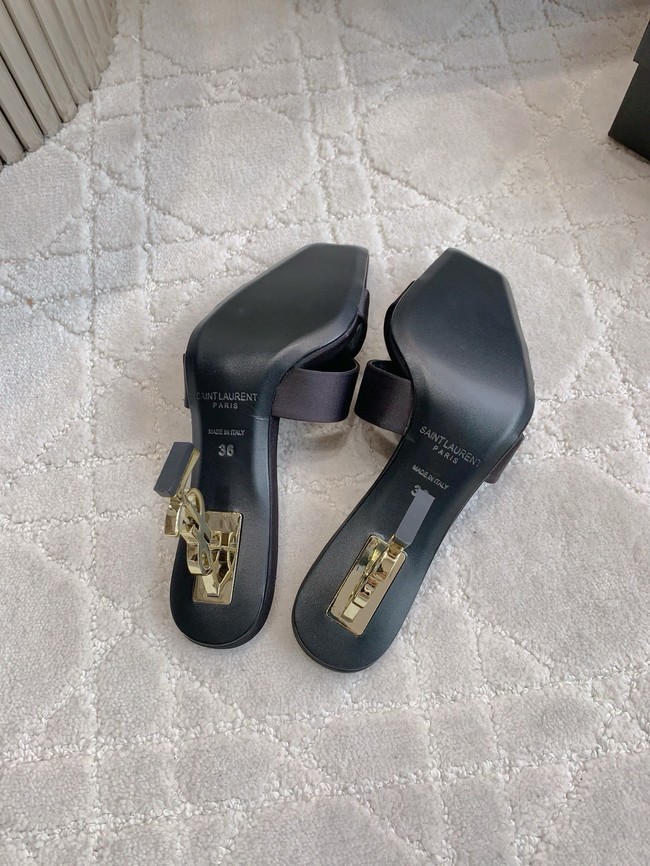 Saint Laurent CHANDELLE mules in satin crepe 15518-4