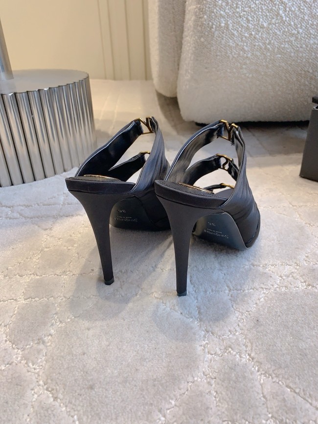 Saint Laurent EMILIE mules in satin crepe G1097-4