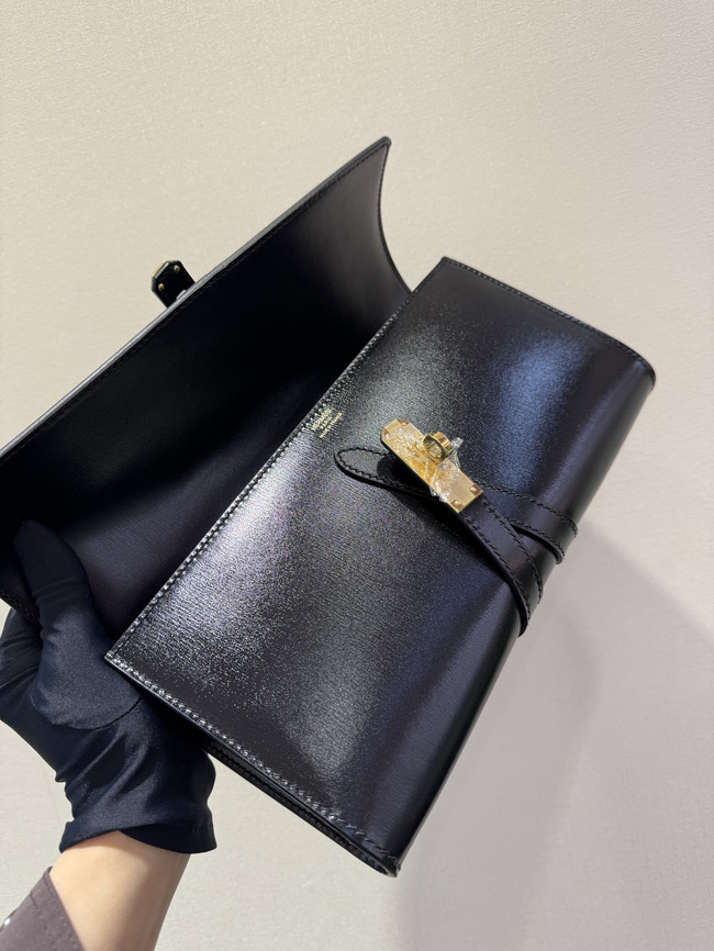 Hermes swift Leather Clutch 37568 black