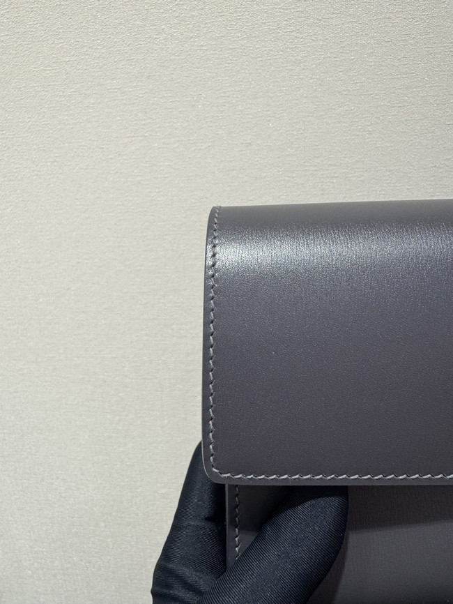 Hermes swift Leather Clutch 37568 dark gray Hermes swift Leather Clutch 37568 dark gray