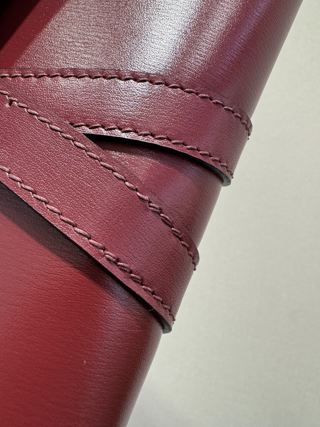 Hermes swift Leather Clutch 37568 red Hermes swift Leather Clutch 37568 red