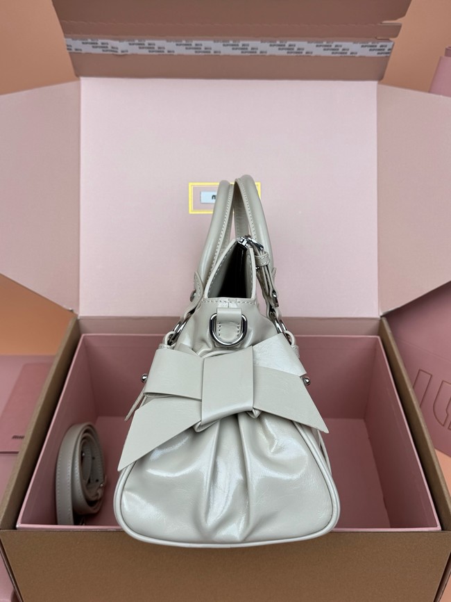 MIU MIU Original Leather Top Handle Bag 3598 gray