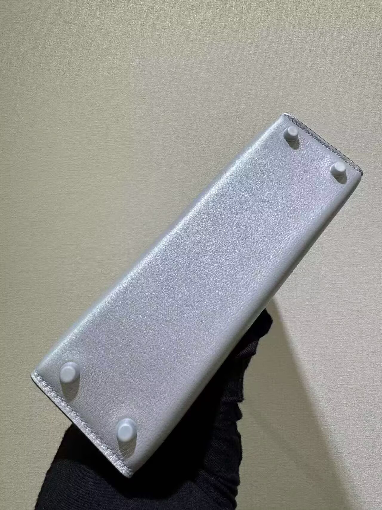 Hermes Kelly 19cm Shoulder Bags Original Swift Leather KL19 Silver