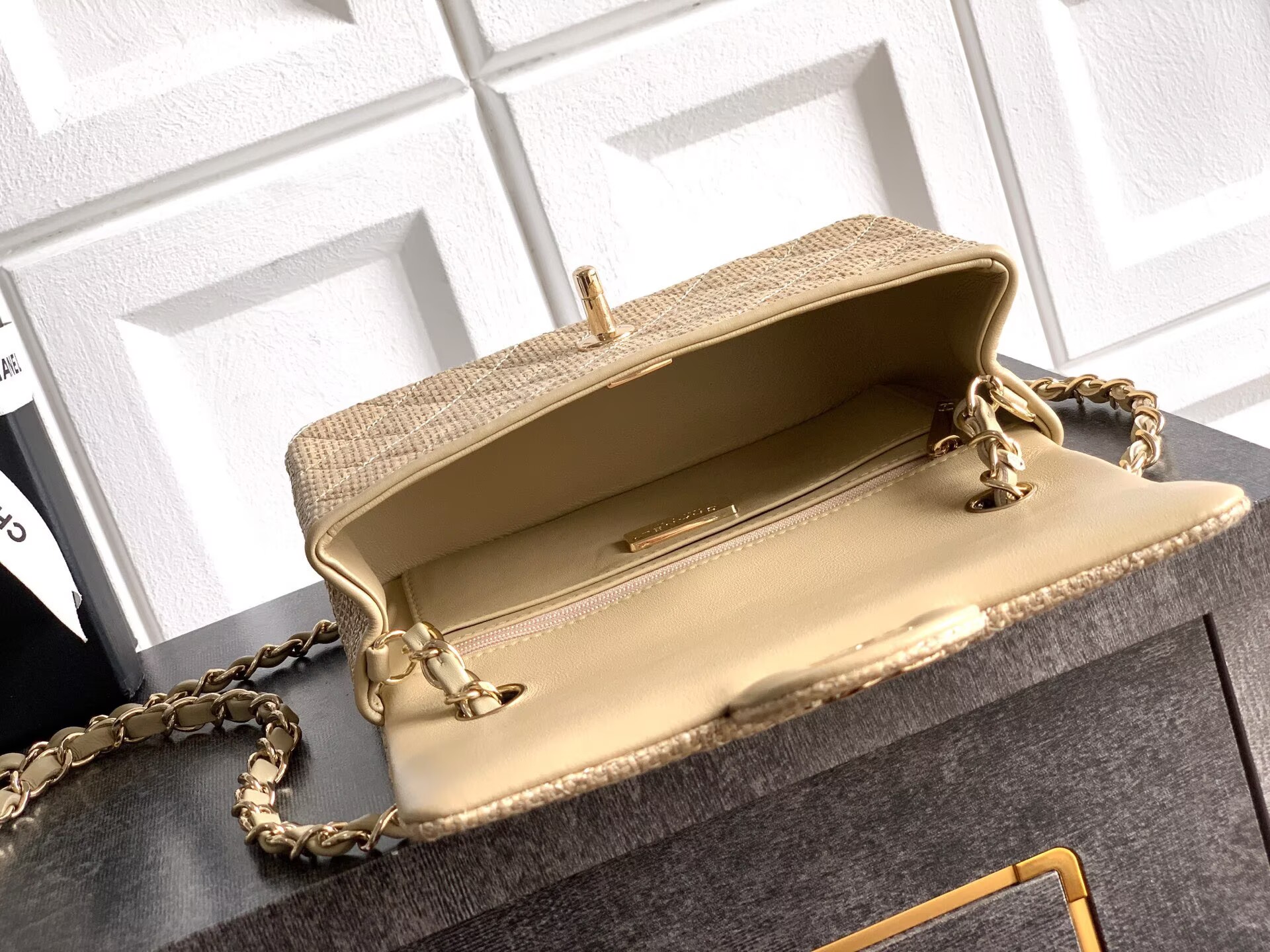 CHANEL 26C CF Mini Flap Bag AS5989 Khaki CHANEL 26C CF Mini Flap Bag AS5989 Khaki