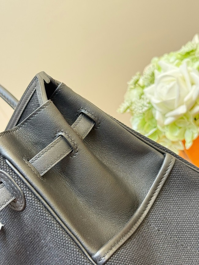 Hermes Birkin Toile & Cuir H6987-6