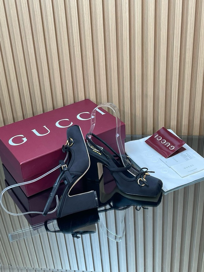 Gucci Womens slingback pump with Horsebit Heel 9.5CM 66924-3