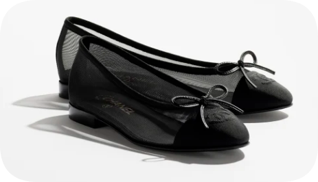 Chanel Ballet flats Mesh & Grosgrain G02819-1