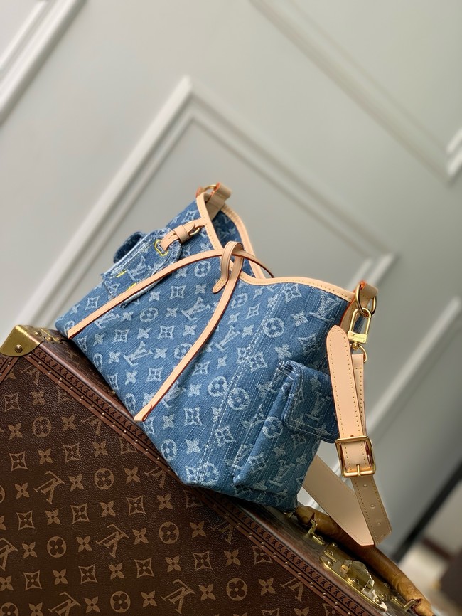 Louis Vuitton NEW Carryall Cargo PM M28287 Blue Denim