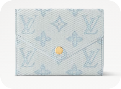 Louis Vuitton Victorine Wallet M27681 Bleu Courrier