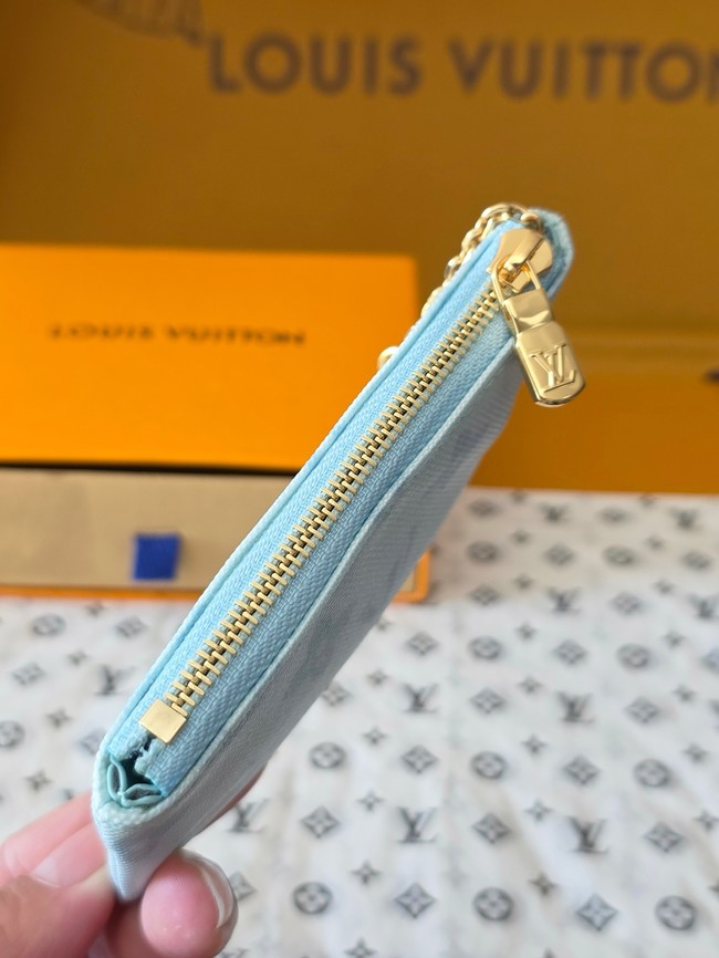 Louis Vuitton Key Pouch M27674 Bleu Courrier