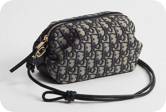 Dior Bow Pouch Blue Dior Oblique Jacquard S3900OT Dior Bow Pouch Blue Dior Oblique Jacquard S3900OT