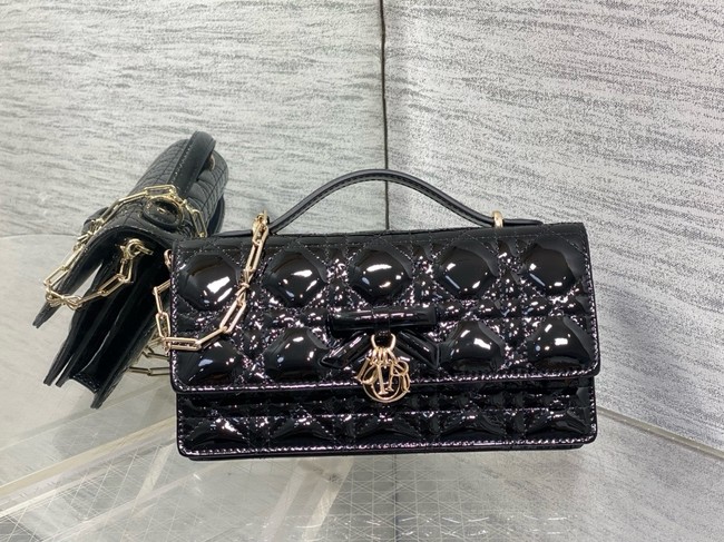 My Dior Mini Bag Cannage patent leather S0984PU black