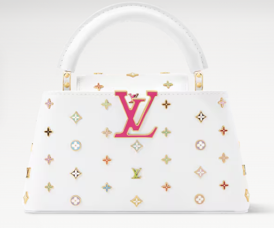 Louis Vuitton LV x TM Capucines East-West Mini M27636 white Louis Vuitton LV x TM Capucines East-West Mini M27636 white
