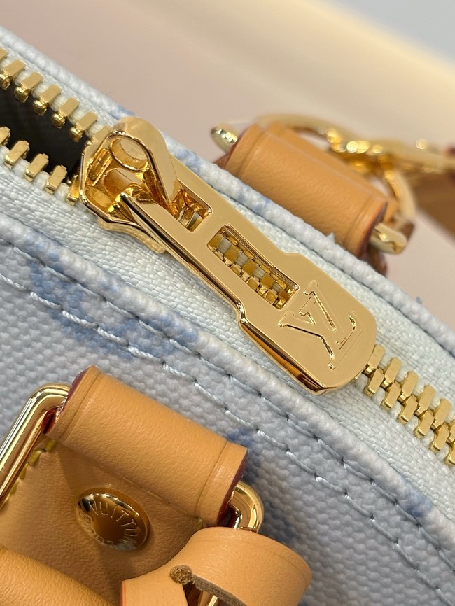 Louis Vuitton Monogram Alma BB Tote Bag M27526 blue