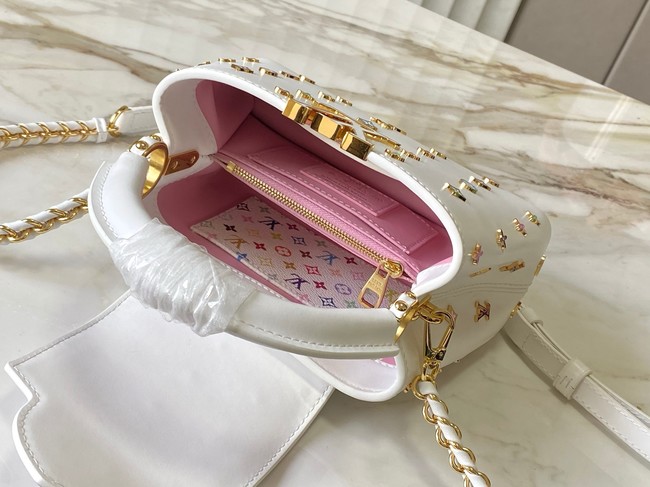 Louis Vuitton LV x TM Capucines Mini M27637 WHITE