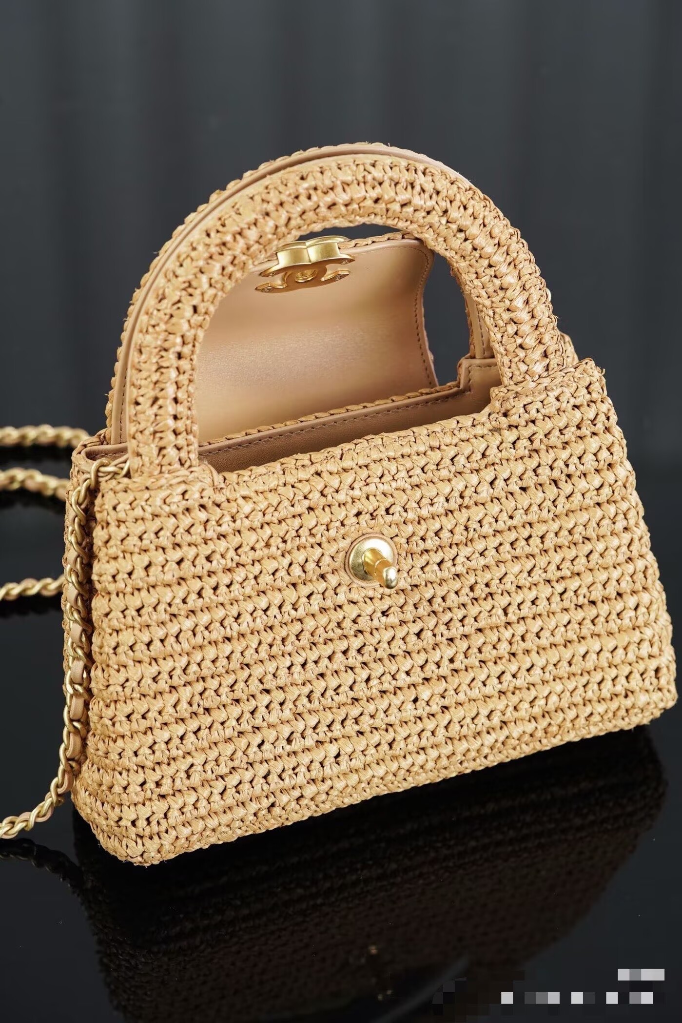 Chanel 26C Kelly Woven Bag AS4416 Beige Chanel 26C Kelly Woven Bag AS4416 Beige