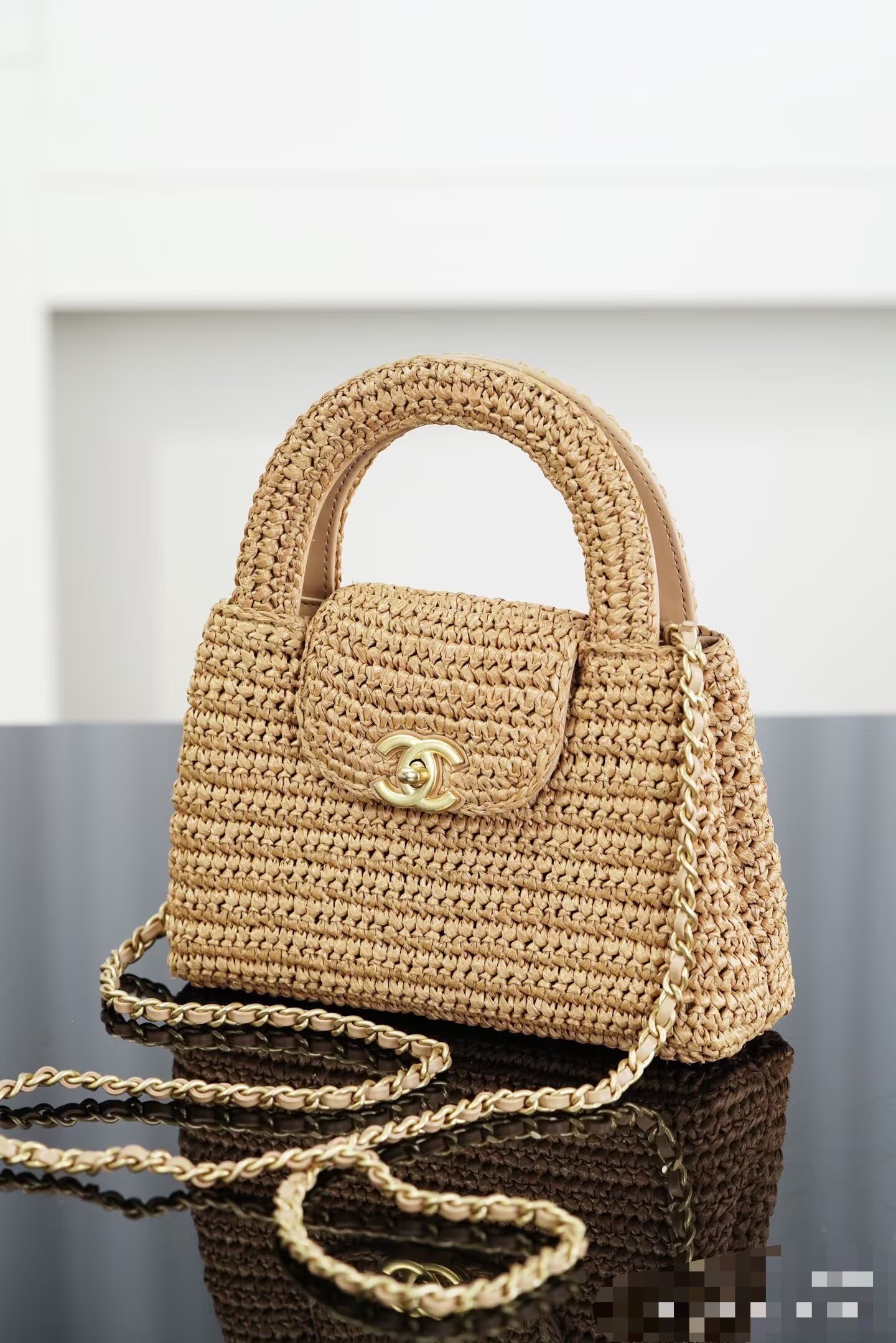 Chanel 26C Kelly Woven Bag AS4416 Beige Chanel 26C Kelly Woven Bag AS4416 Beige