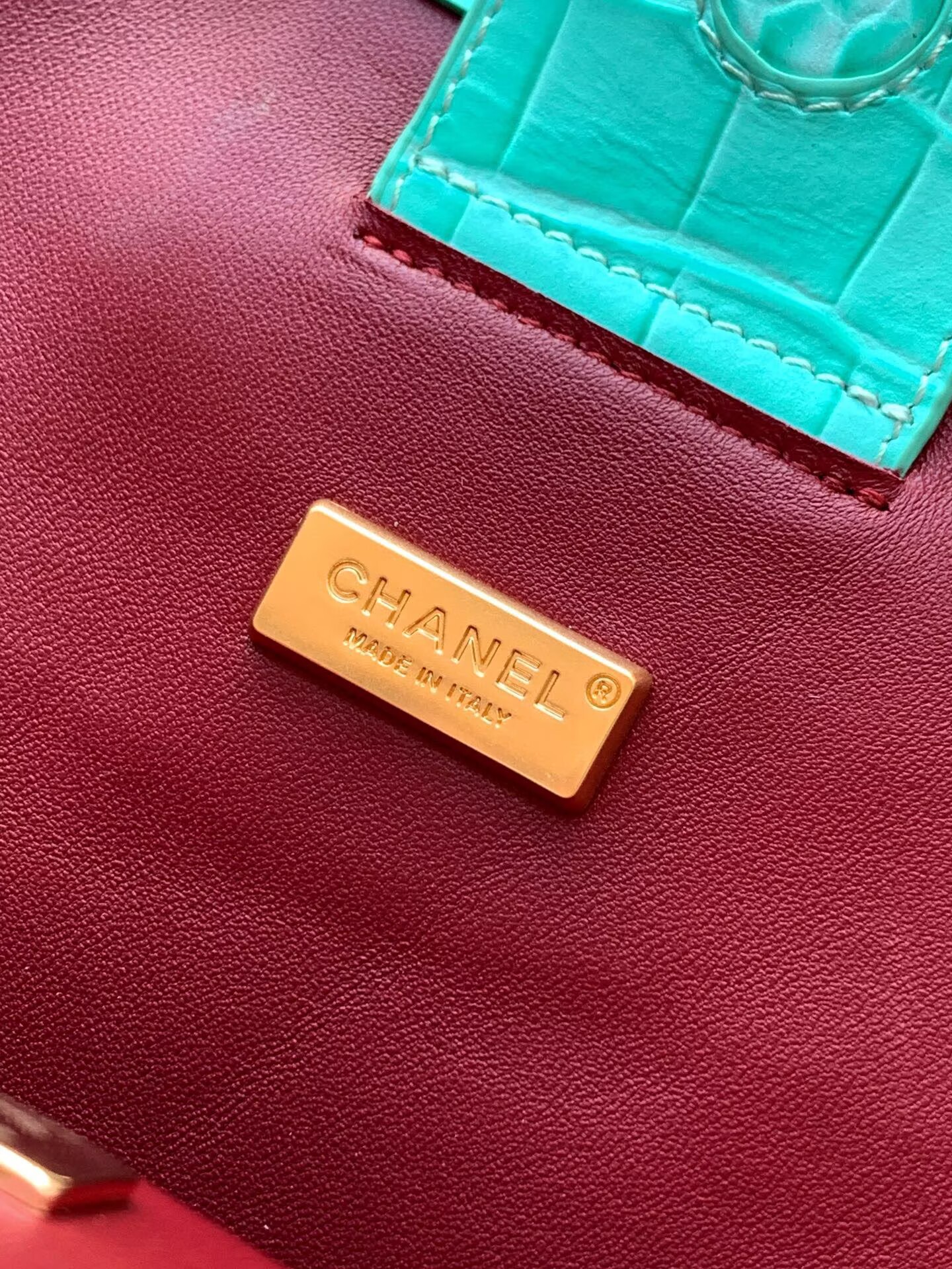 Chanel 2026SS Original Crocodile Leather A31021 Blue Chanel 2026SS Original Crocodile Leather A31021 Blue