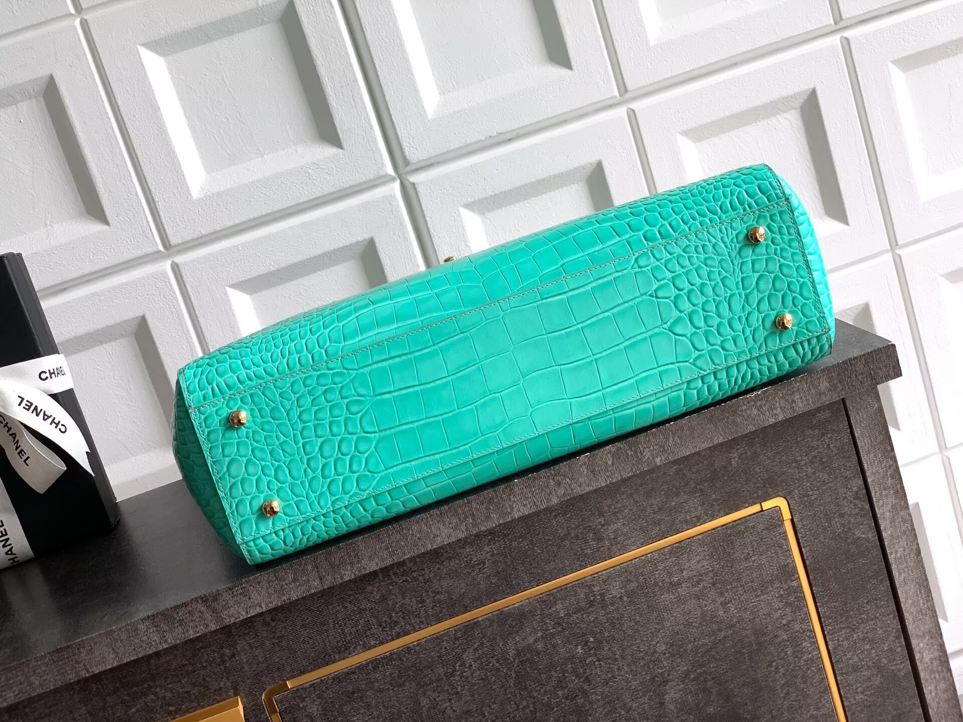 Chanel 2026SS Original Crocodile Leather A31021 Blue Chanel 2026SS Original Crocodile Leather A31021 Blue