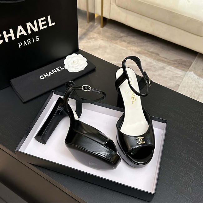 Chanel Sandals Laminated Lambskin 11CM 66966-3