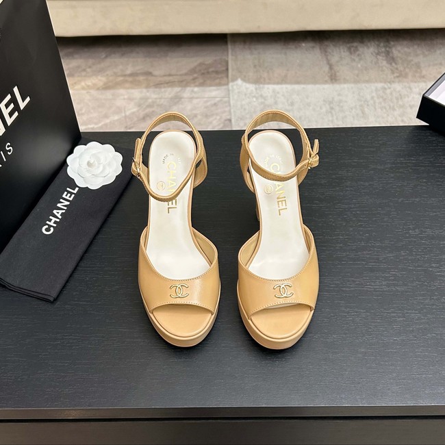 Chanel Sandals Laminated Lambskin 11CM 66966-5