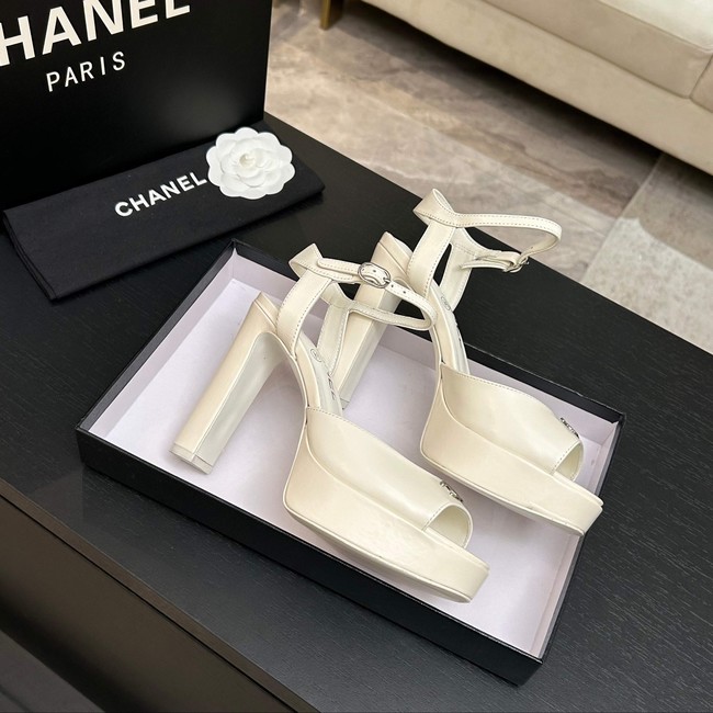 Chanel Sandals Laminated Lambskin 11CM 66966-6