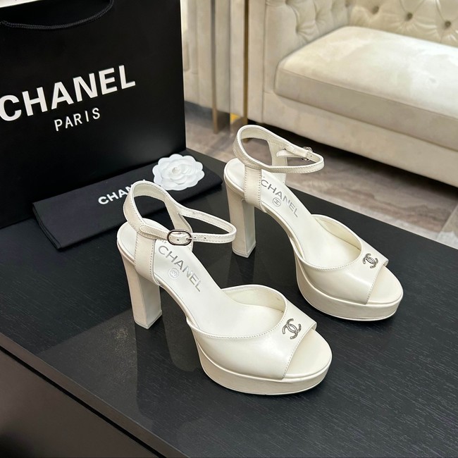 Chanel Sandals Laminated Lambskin 11CM 66966-6