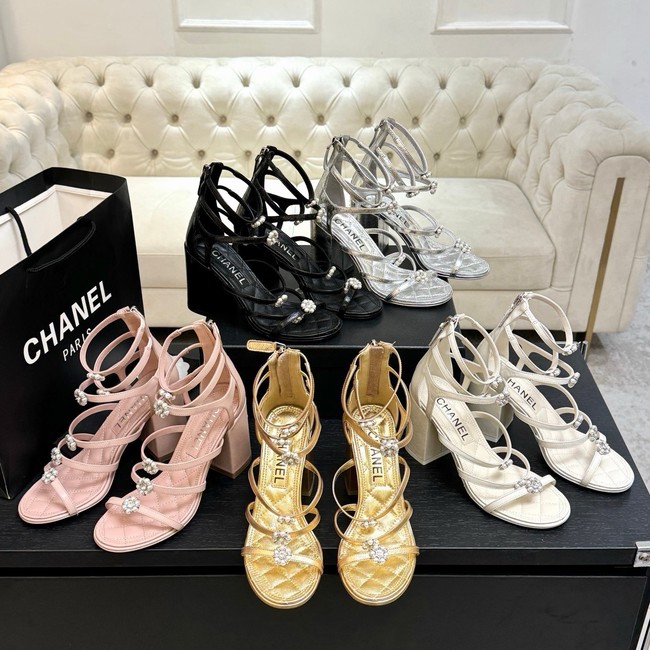 Chanel Sandals Laminated Lambskin 95mm G46999-5
