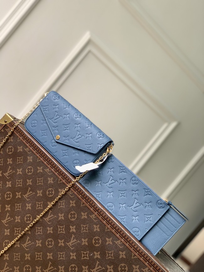 Louis Vuitton Pochette Felicie M28891 Blue Jean