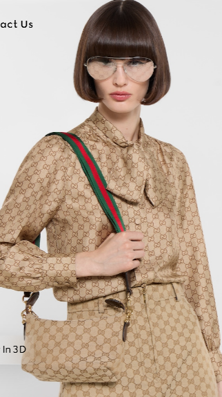 Gucci Brera small crossbody bag 871595 brown