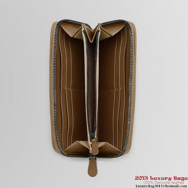Bottega Veneta 114076 V001N 2802 Intrecciato Nappa Zip Around Wallet Chene Bottega Veneta 114076 V001N 2802 Intrecciato Nappa Zip Around Wallet Chene
