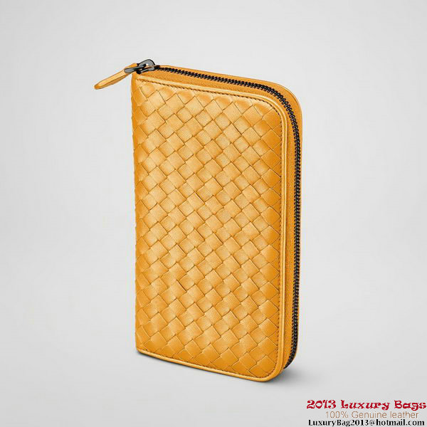 Bottega Veneta 114076 V001N 7604 Intrecciato Nappa Zip Around Wallet Topaz Bottega Veneta 114076 V001N 7604 Intrecciato Nappa Zip Around Wallet Topaz