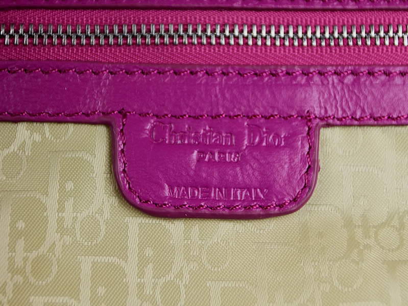 Christian Dior Lambskin Bags Lady Dior Bag CAL44550 Purple Silver