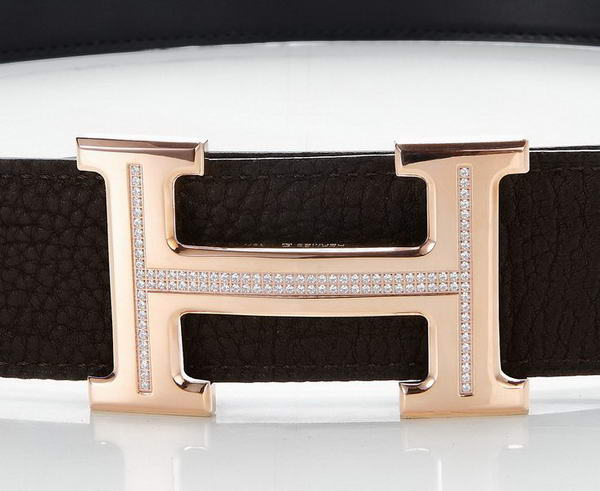 Hermes Belts Original Leather Diamond Everose Coffee Hermes Belts Original Leather Diamond Everose Coffee