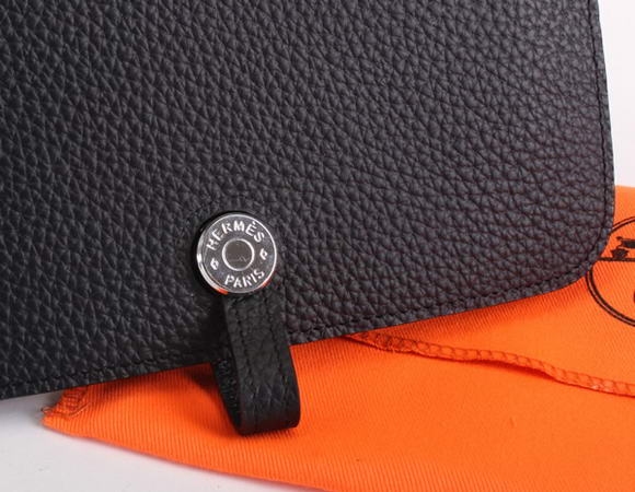 Hermes Dogon Combined Wallets A508 Black Hermes Dogon Combined Wallets A508 Black