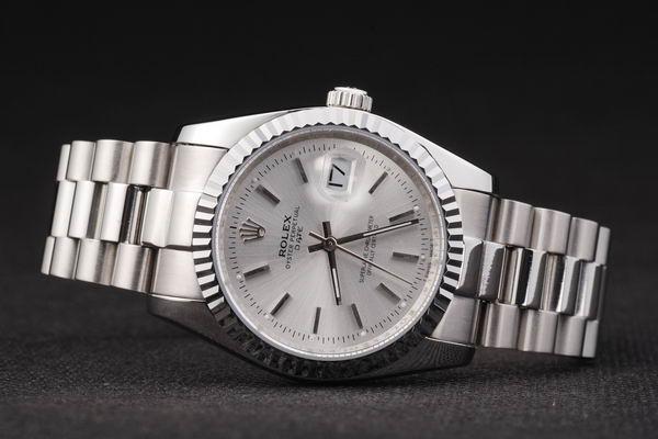 Rolex Datejust Silver White Stainless Steel Watch-RD2412 Rolex Datejust Silver White Stainless Steel Watch-RD2412
