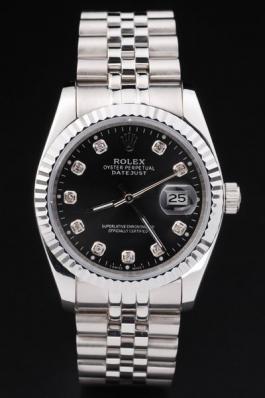 Rolex Datejust Silver Bezel&Black Surface Watch-RD2394 Rolex Datejust Silver Bezel&Black Surface Watch-RD2394