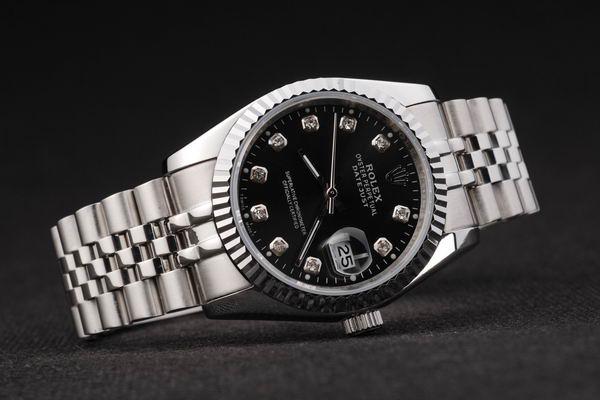 Rolex Datejust Silver Bezel&Black Surface Watch-RD2394 Rolex Datejust Silver Bezel&Black Surface Watch-RD2394