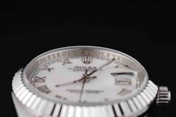 Rolex Datejust Silver Bezel White Surface Watch-RD2395 Rolex Datejust Silver Bezel White Surface Watch-RD2395